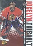 Jocelyn Thibault, Chicago Blackhawks, 2003 Pacific Vanguard Autographed Card