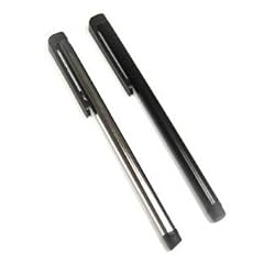 COGODIS Stylus Touch Pen XL 2er-Set zu Apple iPhone 4S 4 3GS 3G 2G iPad iPad 2 iPod Touch - Silber/Schwarz - Bildschirm-Eingabe-Stift