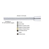 31HJpuFzU1L. SL160  69 Double SPRL Metal Shower Hose Polished Brass