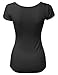 Awesome21 Women's Basic Solid Short Sleeve Top