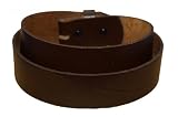 BLT2 Brown Genuine Leather Belt with Snaps for Buckle Any Size 30-72 MADE IN THE USA