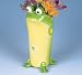 Toby the Green Toad Frog Ceramic Vase for Flowers and Home Decor / Collectible