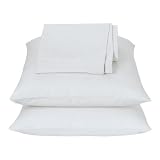 Extra Deep Pocket Sheets - Queen Size - 20" - White - Closeout
