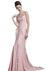 Chiffon/Taffeta/Tulle Applique Beaded Crystals Crystal Lace Bodycon Dress/Evening Dress/Mother-of-the-Bride Dress 