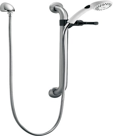 Delta Faucet Rpw324hdf Single Function Hand Shower With Grab Bar