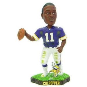 Minnesota Vikings 2003 Legends of the Field Game Worn Daunte Culpepper Bobble Head Doll