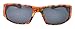 Hornz Orange Camouflage Polarized Sunglasses for Men Full Frame Wide Arms & Free Matching Microfiber Pouch – Orange Camo Frame - Smoke Lens