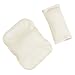 DorDor & GorGor Organic Baby Seat Belt Cushion, Extra Plush, 100% Cotton (Ivory)