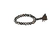 Dark Brown Om Symbol Yoga Meditation Wrist Mala Tibetan Yak Bone Beads Bracelet