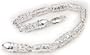Sterling Silver CZ ICE Bullet Chain Link Bracelet 6.5"