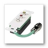 RapidRun Composite Vid/Audio Wall Plate