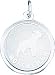 rottweiler35  - Sterling Silver Rottweiler Disc Charm