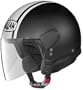 NOLAN N30 FLASHBACK FLAT BLACK MOTORCYCLE Open-Face-Helmet