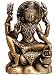 Siva Hindu God Statue Brass Decor (mst080)