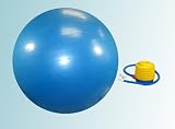 Exercise Ball / Balance Ball with Foot Pump (Medium, 65 Cm)