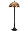 Floor Lamp - 63"H Tiffany Scarlet Dragonfly Floor Lamp