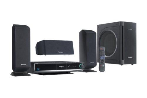 Panasonic  Ensemble Home cinéma 3.1 Blu Ray - SC-BT100EG-K  1000 watts RMS - avec Lecteur DVD Blu Ray et station iPod intégrée