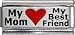 Clearly Charming My Mom My Best Friend Superlink Red Heart Laser Italian Charm