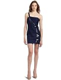 ABS Allen Schwartz  Women’s Asym Sequin Panel Dress