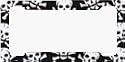 Skull and Crossbones License Plate Frame (Made of Plastic)