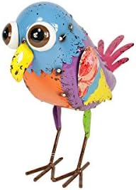 Rich Pacific Bright Multicolored Distressed Finish Dove Bird Outdoor Garden Figure, 7.5"