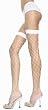 Thigh Hi Stocking BIG DIAMOND NET Hosiery White or Black