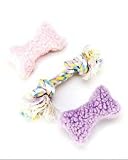 (Price/6)Puppy/small Dog Fleece & Rope Bone