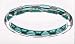 Kabbalah Bangle Sterling Silver Blue Green Resin and Authentic Red String Bangle