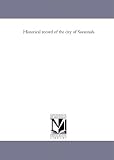 Historical record of the city of Savannah.