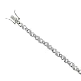 FOJO's 7.5'' Diamond in Sterling Silver Infinity Link Bracelet (1/2 ct. tw.)