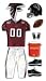 NFL TEAM UNIFORM 3-D Stickers ATLANTA FALCONS -DISCONTINUED ITEM - For Scrapbooking, Card Making & Craft Projects