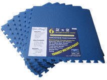 GET RUNG MATS: BLUE 120 SQ Ft Pack foam interlocking mats anti fatigue exercise flooring safety gym multi purpose floor mat RC race track racetrack yoga pilates eva garage tradeshow booth retail 