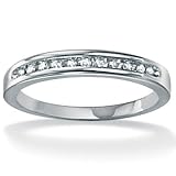 Diamond Anniversary 10k White Gold Ring