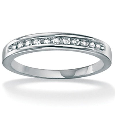 Diamond Anniversary 10k White Gold Ring