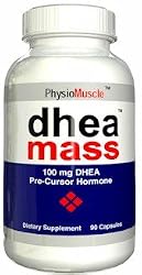 DHEA Mass - 90 Capsules Pre-Cursor Hormone Support Testosterone Booster 100mg