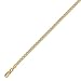 14K Solid Yellow 2 Two Tone Gold Mariner Chain