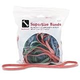 Rubber Band, SuperSize BandsÖ, 8 of Each Size, Assorted Colors, 24 per Bag ALL08997