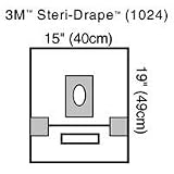 3M Steri-Drape With Adhesive Aperture and Pouch, 15