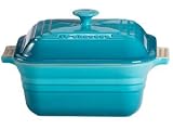 Le Creuset Stoneware 3-Quart Covered Square Baking Dish, Caribbean