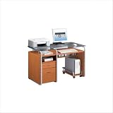 Clear Glass Computer Desk with Storage Clear Glass Computer Desk with Storage