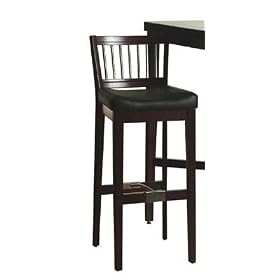 Click here to buy Bar Stool with Metal Stretcher by HOME STYLES.