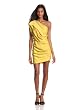 Halston Heritage Women's One Shoulder Dress With Asymmetrical Hem