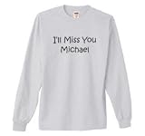 S.Horizon-I'LL MISS YOU MICHAEL Long Sleeve T-Shirt~Ash~Youth-SM