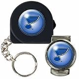 NHL St. Louis Blues 6' Tape Measure, Key Chain & Money Clip Set