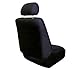 FH Group Flat Cloth Seat Covers Full Set – Universal Fit for Cars Trucks & SUVs (Black) FB050112