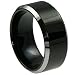 10mm Black Tungsten Ring