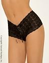 Sensual Mystique Tanga short with corset ribbon lace up front 70010