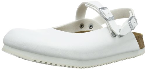 Birkenstock Professional Womens MAROKKO SL BF Clogs And Mules White Weiß (WEISS) Size: 36