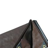 4 ft. x 20 ft. Super Heavy Duty 8 OZ. Brown Tarp - 16 Mil Thick