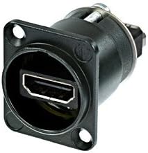 Neutrik NAHDMI-W-B HDMI Feedthrough Adaptor, Chassis Connector